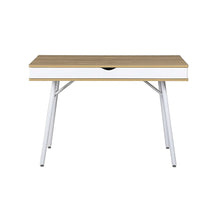 Load image into Gallery viewer, Modern Heavy Duty Laptop Computer Desk with Storage Drawer in Pine Wood Finish