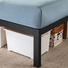Load image into Gallery viewer, Twin size 18 Inch Easy Assemble Metal Platform Bed Frame Wooden Slats