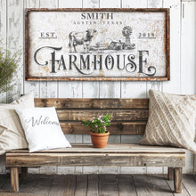 Load image into Gallery viewer, Rustic Vintage Farmhouse Sign II