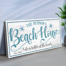 Load image into Gallery viewer, Personalized Beach House Sign II
