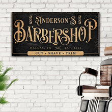 Load image into Gallery viewer, Personalized Barbershop Sign