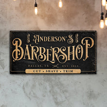Load image into Gallery viewer, Personalized Barbershop Sign