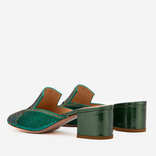 Load image into Gallery viewer, The Magnolia Green Glitter Leather Women Sandal