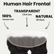 Load image into Gallery viewer, Malaysian Body Wave 13x4 Transparent Lace Human Hair Frontal