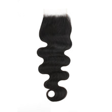 Load image into Gallery viewer, Malaysian Body Wave 4x4 Transparent Lace Human Hair Closure
