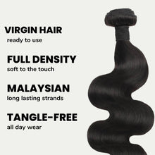 Load image into Gallery viewer, Malaysian Body Wave 100% Human Hair Bundles