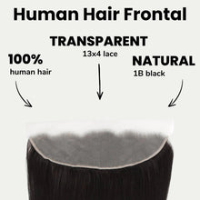 Load image into Gallery viewer, Malaysian Straight 13x4 Transparent Lace Human Hair Frontal
