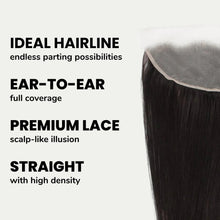 Load image into Gallery viewer, Malaysian Straight 13x4 Transparent Lace Human Hair Frontal