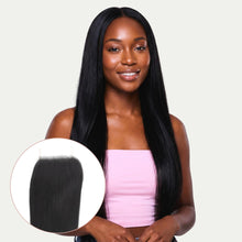 Load image into Gallery viewer, Malaysian Straight 4x4 Transparent Lace Human Hair Closure