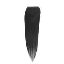 Load image into Gallery viewer, Malaysian Straight 4x4 Transparent Lace Human Hair Closure