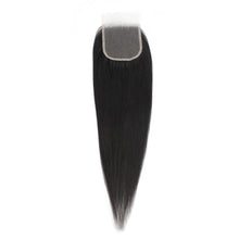 Load image into Gallery viewer, Malaysian Straight 4x4 Transparent Lace Human Hair Closure