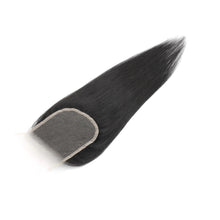 Load image into Gallery viewer, Malaysian Straight 4x4 Transparent Lace Human Hair Closure