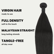 Load image into Gallery viewer, Malaysian Straight 100% Human Hair Bundles