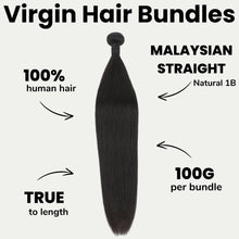 Load image into Gallery viewer, Malaysian Straight 100% Human Hair Bundles
