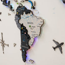 Load image into Gallery viewer, 3D LUMINOUS LED Wooden World Map 2.0 Nordik