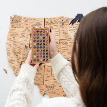 Load image into Gallery viewer, Wooden 3d Map of USA - Gold