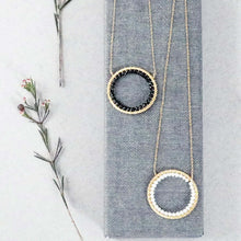 Load image into Gallery viewer, Pearl Halo Necklace
