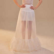 Load image into Gallery viewer, Mermaid Petticoat Skirt  with  Waist Corsage  , Bridal Crinoline Slip