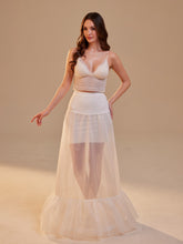 Load image into Gallery viewer, Mermaid Petticoat Skirt  with  Waist Corsage  , Bridal Crinoline Slip
