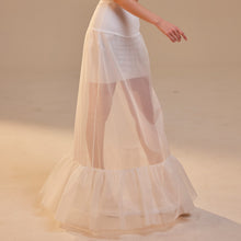 Load image into Gallery viewer, Mermaid Petticoat Skirt  with  Waist Corsage  , Bridal Crinoline Slip