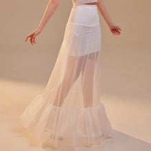 Load image into Gallery viewer, Mermaid Petticoat Skirt  with  Waist Corsage  , Bridal Crinoline Slip