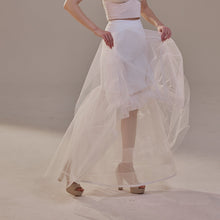 Load image into Gallery viewer, Mermaid Petticoat with Corsage and Hard Net Tulle Underskirt  ,Wedding Crinoline with Petticoat Netting Fabric