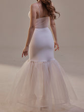 Load image into Gallery viewer, Mermaid Petticoat with Corsage and Hard Net Tulle Underskirt  ,Wedding Crinoline with Petticoat Netting Fabric
