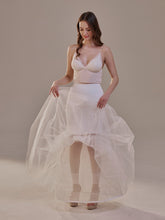Load image into Gallery viewer, Mermaid Petticoat with Corsage and Hard Net Tulle Underskirt  ,Wedding Crinoline with Petticoat Netting Fabric