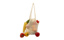 Load image into Gallery viewer, Mesh &amp; Fabric Tote Bag