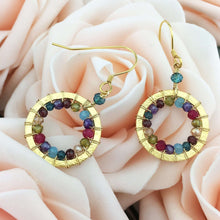 Load image into Gallery viewer, Rainbow Halo Mini Earrings