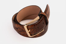 Load image into Gallery viewer, The Monaco Brown Leather Belt