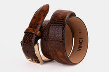 Load image into Gallery viewer, The Monaco Brown Leather Belt