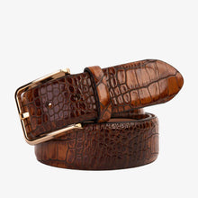 Load image into Gallery viewer, The Monaco Brown Leather Belt