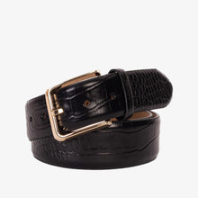 Load image into Gallery viewer, The Monaco Black Leather Belt