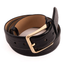 Load image into Gallery viewer, The Monaco Black Leather Belt