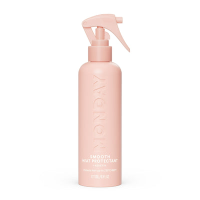 MONDAY Haircare SMOOTH Heat Protectant with Keratin – 6 oz for a Smooth, Polished Finish