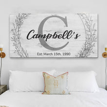 Load image into Gallery viewer, Family Name Sign -  Monogram Sign
