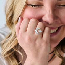 Load image into Gallery viewer, Moon + Sun Opal Ring