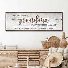 Load image into Gallery viewer, Personalized Mothers Day Gift for Grandma Sign II