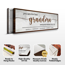 Load image into Gallery viewer, Personalized Mothers Day Gift for Grandma Sign II