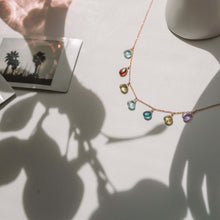 Load image into Gallery viewer, Silver Rainbow Sparkler Necklace