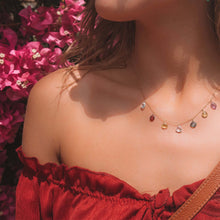 Load image into Gallery viewer, Gold Rainbow Sparkler Necklace