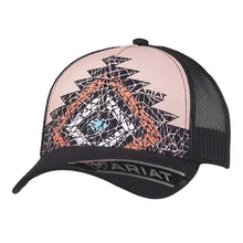 Load image into Gallery viewer, ARIAT Pink Aztec (Black/Multi) - Trucker Cap