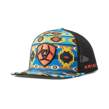 Load image into Gallery viewer, ARIAT Southwest Orange Shield (Black/Multi) - Trucker Cap