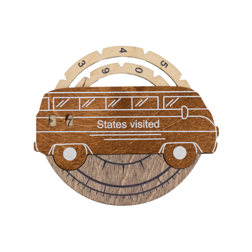 Travel Tracker 3D Wooden USA Map
