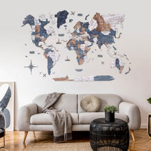 Load image into Gallery viewer, 3D Wooden World Map Mystery