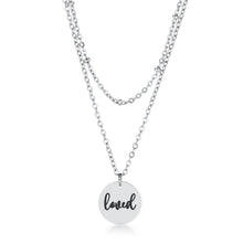 Load image into Gallery viewer, Delicate Stainless Steel "loved" Necklace