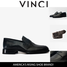Load image into Gallery viewer, The Marinka Black Leather Shoe Penny Loafer Men  Shoe