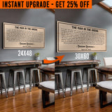 Upgrade Your 48x24 Inches 'The Man In The Arena' (Style 2) Canvas To 60x30 Inches