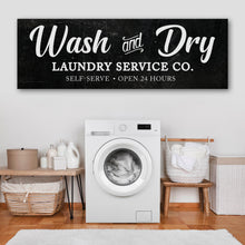 Load image into Gallery viewer, Wash And Dry Laundry Service Co Sign